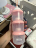小熊婴儿便携外出辅食存储盒 儿童分隔密封零食盒 MW-C0016 知葵橙 实拍图