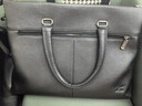 七匹狼公文包商务男士头层牛皮手提包14英寸笔记本电脑包节日礼物文件包 实拍图