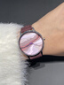 FEYERT小众轻奢特色设计大表盘高级感手表男女生款情侣石英表 浅紫色 实拍图