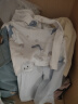 舒贝怡婴儿衣服内衣套装儿童睡衣宝宝夏空调服纯棉对开秋衣裤蓝色100CM 实拍图