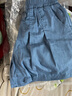 ASK JUNIOR牛仔裙裤女童夏装宽松舒适大脚口儿童短裤百搭裤子 牛仔蓝 140cm  实拍图