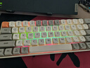 狼途GK65三模机械键盘小键盘客制化键盘有线无线蓝牙电竞游戏家用办公平板电脑笔记本全键热插拔键盘 GK65【三模】奶白-金轴混光 实拍图