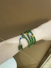 妗绮新疆和田玉碧玉手串女士款菠菜绿108颗多圈玉石手链新款精致 生肖羊/猴(大日如来) 实拍图
