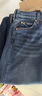 Levi's李维斯夏季女士直筒开衩显高显瘦优雅美式休闲蓝色牛仔半裙 蓝色 L (27) 实拍图