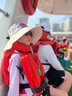 kocotreekk树儿童防晒帽大帽檐护颈披风帽夏户外海边太阳帽宝宝遮阳帽薄款 实拍图