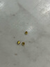 喜上眉梢【喜上眉梢】999足金蹦迪镭射散珠黄金3D硬金超闪足球珠圣诞礼物 0.4g 4mm黄金蹦迪珠 约3颗 实拍图