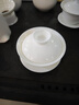 苏氏陶瓷（SUSHI CERAMICS）三才盖碗德化白瓷功夫茶具泡茶碗羊脂玉薄胎送两功夫茶杯礼盒装 实拍图