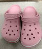 卡骆驰crocs洞洞鞋贝雅卡骆班轻便耐磨一脚蹬休闲鞋|205089 芭蕾粉/糖果粉-6TG 36 /37(220mm) 实拍图