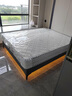 浪歌床 无床头床双人床排骨架床无靠背床实木床酒店床现代简约家具 床【深灰色】 1500mm*1900mm 实拍图