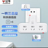 公牛（BULL）转换插头/品字形一转三插座/转换插座/电源转换器 适用于卧室、厨房 3位总控开关  GN-9603K 实拍图