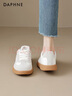 达芙妮厚底德训鞋女鞋2025秋冬新款冬季加绒鞋运动鞋百搭芭蕾小白鞋板鞋 实拍图