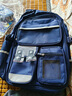 靓宝宝儿童书包男孩一到三到六年级男童小学生2025新款减负护脊双肩包二 大号宝蓝+文具盒(3-6年级) 实拍图