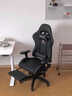 南皇电竞椅游戏椅子电脑椅人体工学椅可躺久坐舒服力学椅宿舍休闲办公 5代按摩款-纳帕暗夜黑-4级气杆-搁脚-6D扶手乳胶坐垫 155-180度(含) 可旋转可升降扶手 -尼龙脚 实拍图