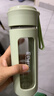 卡西诺玻璃水杯女生高颜值2025新款茶杯女办公室水杯防摔耐高温泡茶杯子 薄荷绿【舒适提手】 380ml 耐高温玻璃杯【不锈钢内盖+304不锈钢滤网】 实拍图