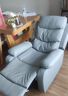 小米明珠多功能沙发电动按摩客厅单人小型太空沙发舱摇摇椅懒人休闲旋转椅 猫爪皮浅灰色-电动坐躺+转摇 实拍图