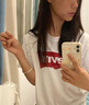 Levi's李维斯情侣美式宽松印花时尚简约舒适潮流纯棉圆领短袖T恤 白色 002A0-0000 S 实拍图