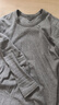 三枪100%纯棉男士薄款保暖内衣男精梳棉秋衣秋裤套装全棉打底衫秋冬季 浅麻灰（中厚纯棉） L /170推荐100-140斤 实拍图