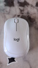 罗技（Logitech）M221 轻音鼠标 无线鼠标 办公鼠标 对称鼠标 带无线微型接收器 米白色 实拍图