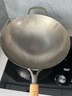 福妻（FUTSUMA）纯钛100%炒锅 家用无涂层不粘锅纯钛多用小炒家用厨房多用钛锅 新款整锅纯钛无夹层 35cm 实拍图