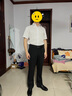 京东京造【高端100支】短袖衬衫男白衬衫男士衬衣外套送男友礼物 白色40 实拍图