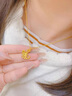 中国黄金（CHINA GOLD）18K金项链女款银杏叶吊坠轻奢小众首饰母亲节生日礼物送女友爱人 18K银杏叶吊坠【配S925银链】 实拍图