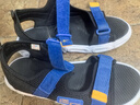 特步（XTEP）儿童童鞋男童夏季网革露趾凉鞋大童沙滩鞋 里昂蓝/黑 40码 实拍图