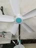 中联（ZOLEE）中联落地扇zolee电风扇落地扇家用台立式遥控静音客厅节能摇头学生宿舍迷你风扇电扇安全声控语音 风力加强款白蓝+开关线 实拍图
