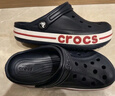 卡骆驰（CROCS）贝雅卡骆班儿童洞洞鞋沙滩鞋男女童包头拖鞋/207018/207019 深蓝色-410 30 (180mm) 实拍图