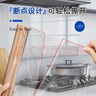 foojo静电吸附厨房防油贴油烟机灶台贴膜断点免裁墙纸60*80cm透明10片 实拍图