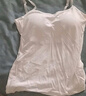 浪莎（LangSha）莫代尔小吊带背心女带胸垫打底外穿修身显瘦网红上衣 白色 L 实拍图