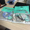 山泽（SAMZHE）六类网线 扁线 CAT6类千兆扁平家用电脑路由器非屏蔽网络连接线 成品跳线 蓝色1米 SZ-601BE 实拍图