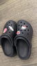 卡骆驰crocs檀健次同款复古洞洞鞋女鞋厚底老爹鞋小鲸鱼洞洞鞋206302 黑色-001(含智必星) 38 (240mm) 实拍图