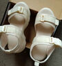 厚底运动凉鞋女2026夏季新款松糕软底增高沙滩休闲凉拖鞋女 米白色 38 实拍图