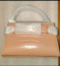 CHARLES&KEITH鳄鱼纹凯莉包手提斜挎婚包包女包生日礼物CK2-50270880-1 BLUSH浅红色 S 实拍图