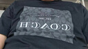 蔻驰（COACH）奥莱男士男装经典标志SQUARE T恤春夏款短袖 黑色 S 实拍图