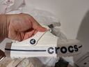 卡骆驰crocs洞洞鞋贝雅卡骆班轻便耐磨一脚蹬休闲鞋|205089 白/深蓝-126 41 /42(260mm) 实拍图