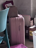 袋鼠（KANGAROO）多功能行李箱男女高颜值结实耐用学生旅行万向轮拉杆箱密码锁皮箱 茱萸粉【多功能加厚抗摔】 20英寸 【登机箱】 实拍图