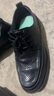 百丽通勤商务皮鞋男牛皮褶皱增高休闲鞋A1373AM4 黑色-打孔  41  实拍图