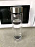MINGHUI德国品质玻璃杯钢化防摔打不碎泡茶杯双层高硼硅男士水杯定制刻字 加厚款黑色ML 350ml 实拍图