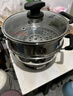 志高（CHIGO）加厚电热锅电锅多功能炒煮一体锅家用电炒锅电蒸锅电火锅电煮锅多用途 30CM一蒸笼 实拍图