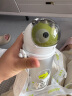 babycare钛空杯儿童保温杯宝宝学饮杯恐龙吸管水杯水壶不锈钢上学450ml 实拍图