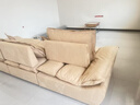 耶尔帆船沙发客厅2025新款中古风可移动靠背云朵棉麻雪尼尔沙发 1.4米单人位 雪尼尔1.2M宽固定坐深羽绒坐垫 实拍图