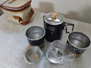 鹿险家户外露营野炊便携式旅行茶具不锈钢煮茶烧水壶一体自驾游全套装备 304黑化茶具套装+黑化1.1L水壶 实拍图