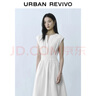 UR2025春季新款女装简约V领打揽收腰无袖连衣裙UYY750004 本白 (袖口偏大) S 实拍图