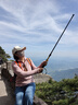 原始人登山杖手杖碳纤维折叠爬山棍专业户外徒步碳素超轻伸缩拐杖 实拍图