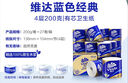 维达（Vinda）有芯卷纸 蓝色经典4层200克*27卷 高克重 卫生纸 卷筒纸纸巾 整箱 实拍图
