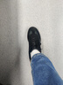迪卡侬Trainer70男士T头牛皮复古经典低帮休闲运动德训鞋 黑41-5434346 实拍图