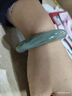 印象眸【价保11.11】 天山翠玉手镯宽条飘绿玉石镯子送女友约59-60mm 实拍图