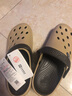 回力 Warrior 凉拖休闲情侣款拖鞋透气户外百搭包头沙滩鞋透气轻便洞洞鞋 049 卡其色 44 实拍图