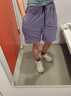 WASSUP HERMU冰丝短裤男夏季薄款速干户外梭织沙滩运动港风休闲潮流直筒五分裤 米白色 XL （推荐116-128斤） 实拍图